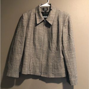 Alanni by Donny Brook Wool Plaid Blazer, 16